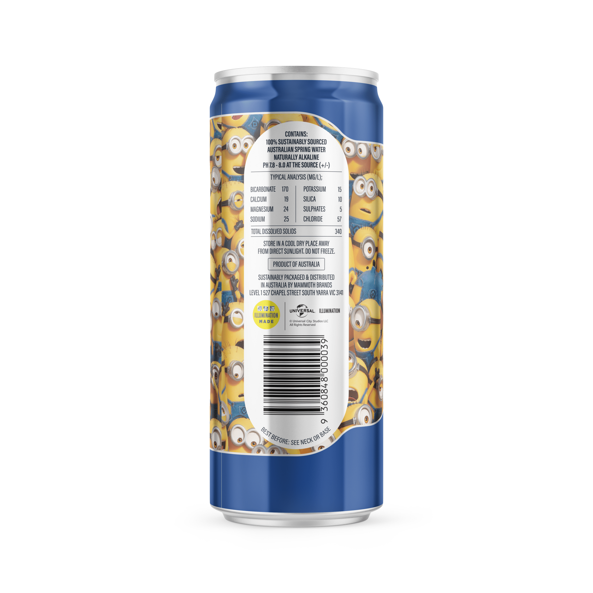 Minions Group Mineral Water - 330ml - drinkrippl.com