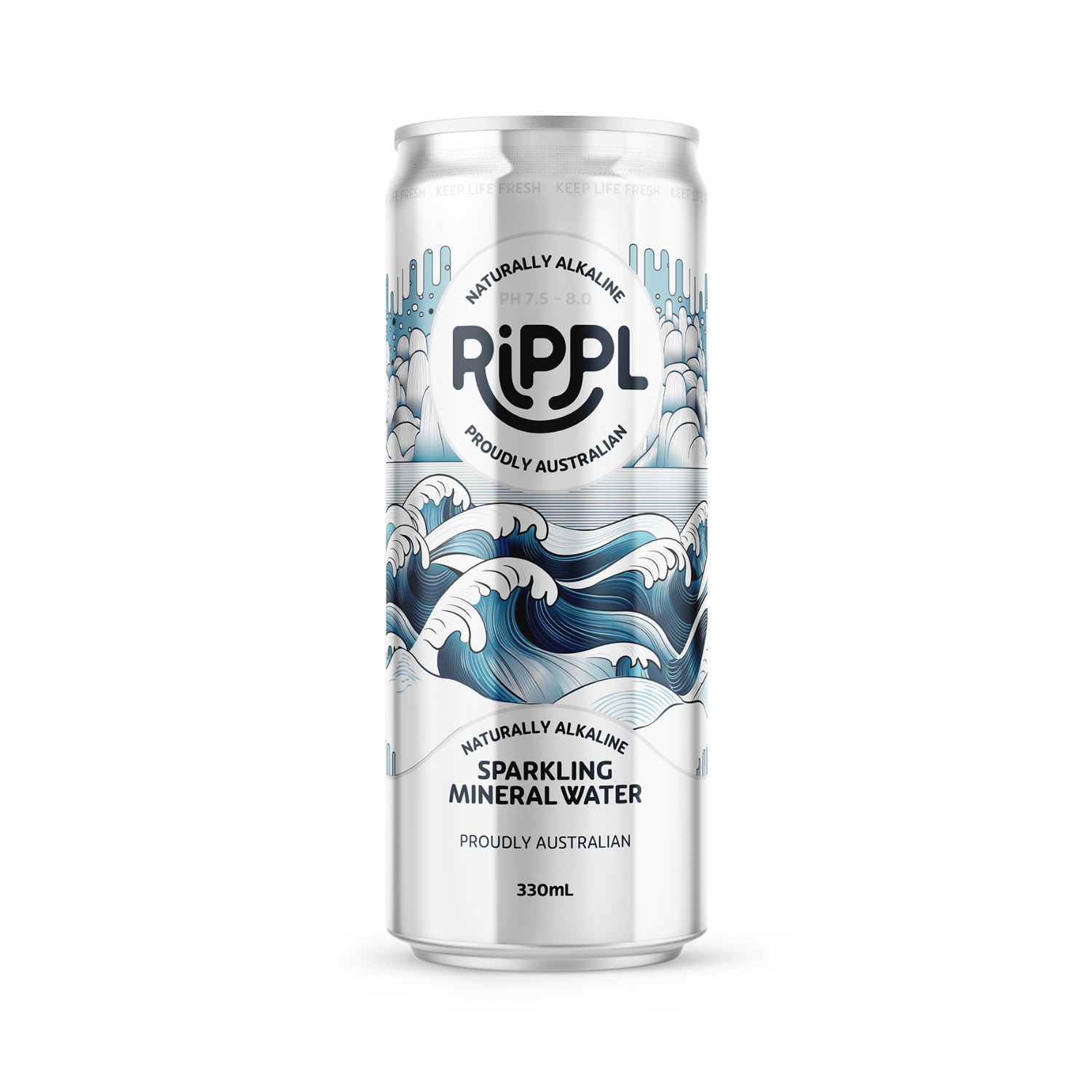 Pack of 24 - Rippl Wave Sparkling & Still Mineral Water - drinkrippl.com