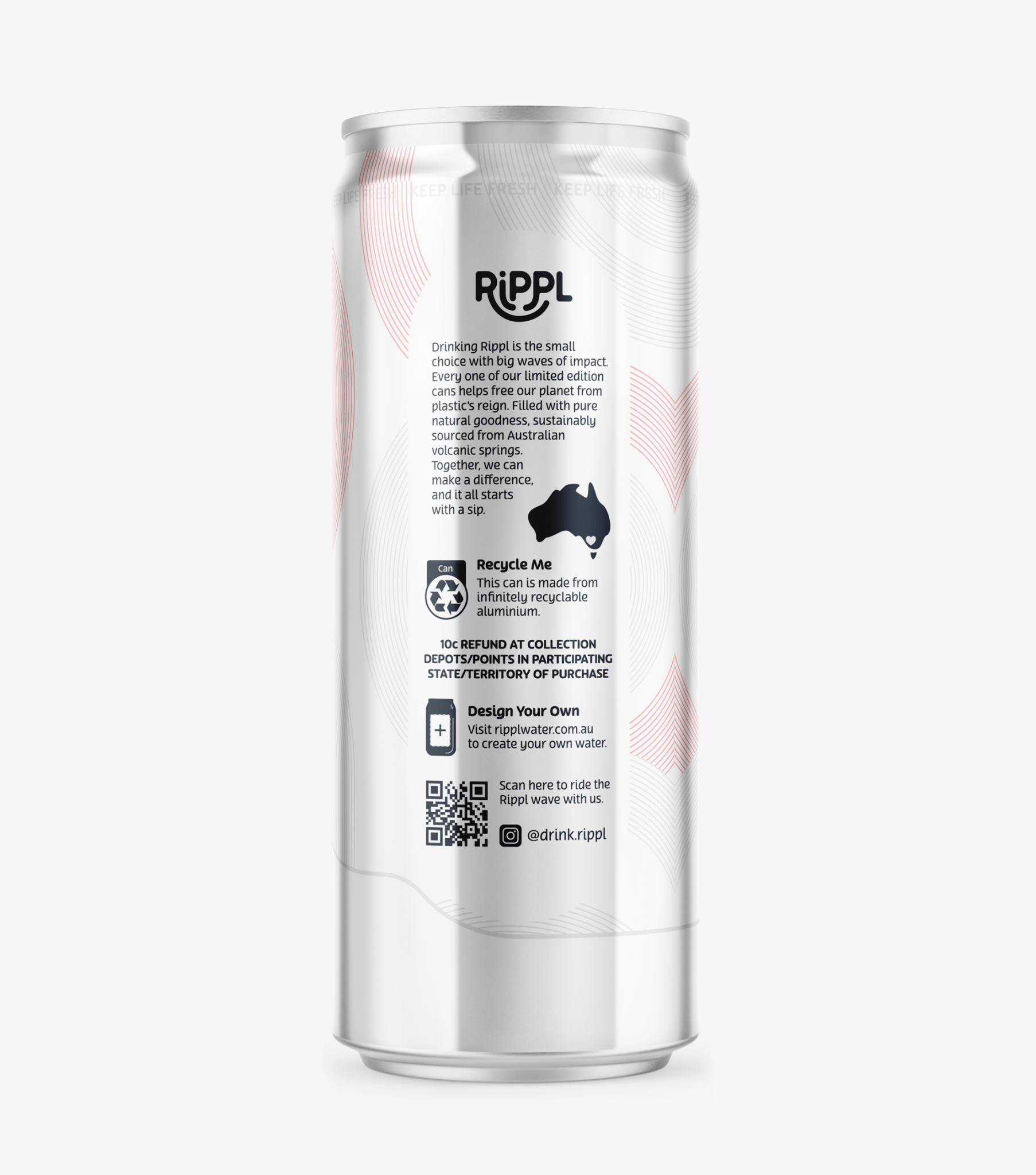 Rippl Circular Mineral Water - 330ml - drinkrippl.com