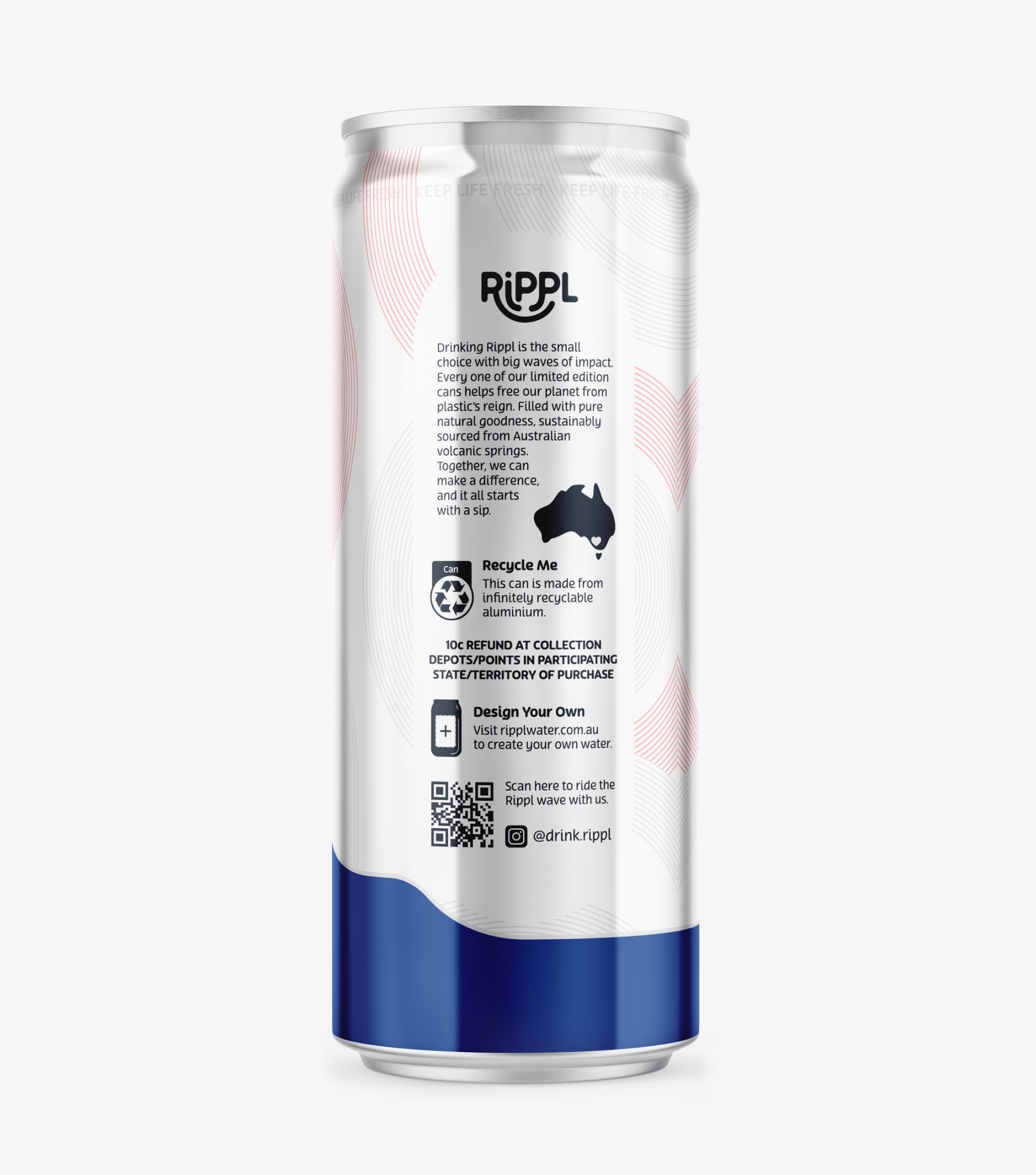 Rippl Circular Mineral Water - 330ml - drinkrippl.com