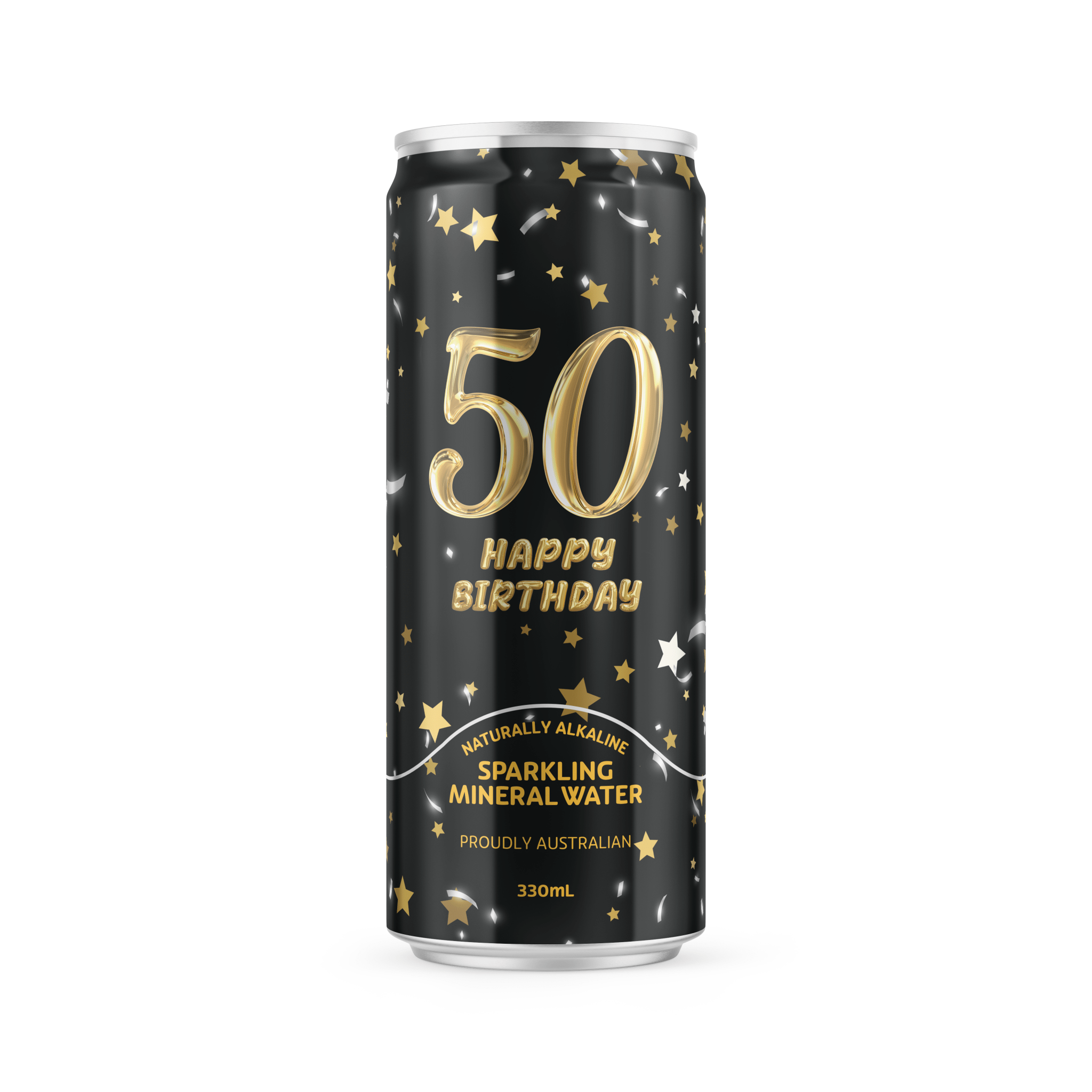 Happy 50th Birthday Mineral Water - 330ml - drinkrippl.com