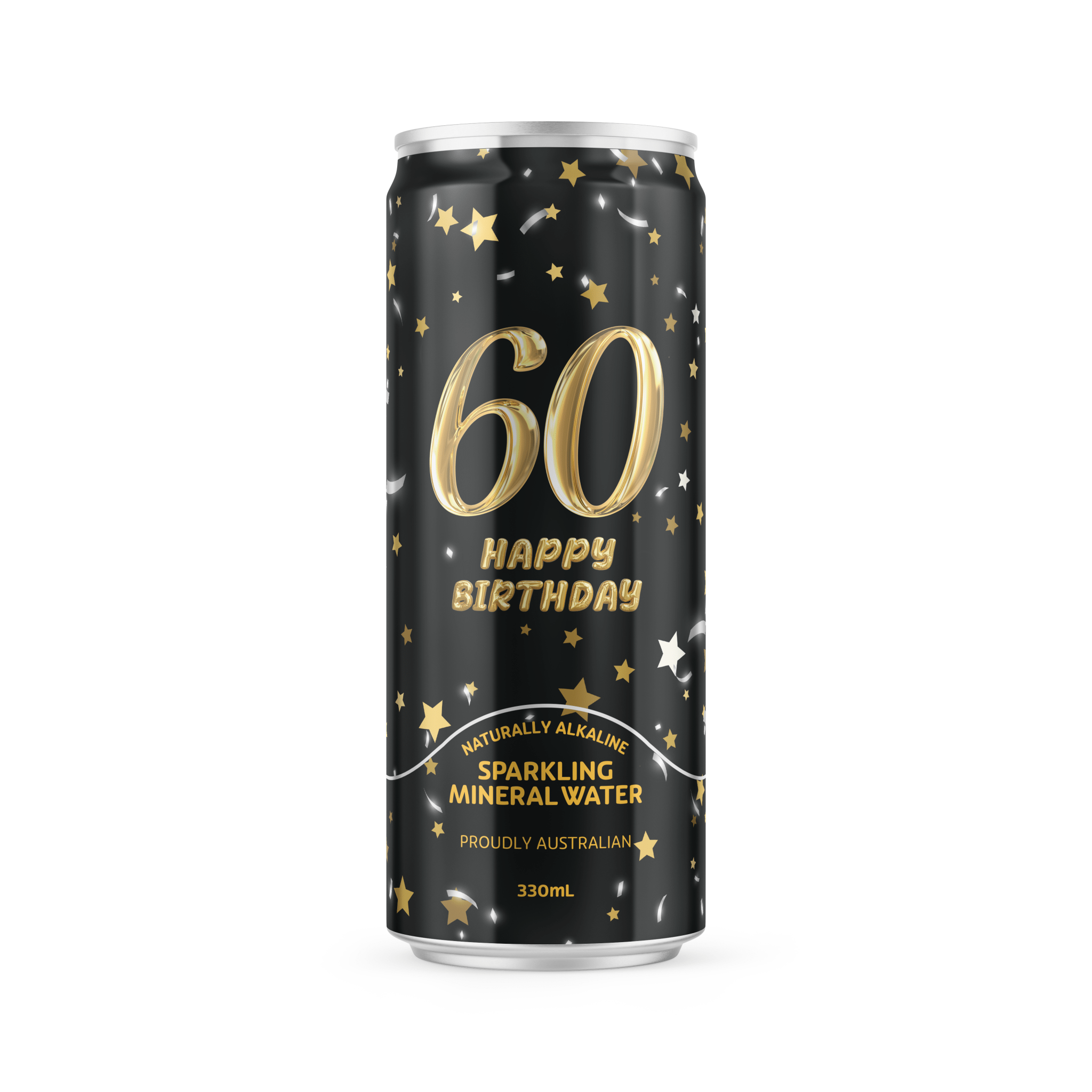 Happy 60th Birthday Mineral Water - 330ml - drinkrippl.com