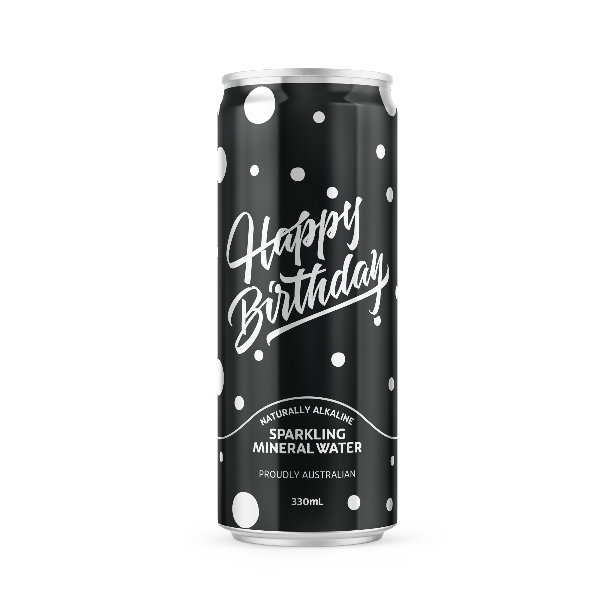 Happy Birthday (Chalk Board) Mineral Water - 330ml - drinkrippl.com