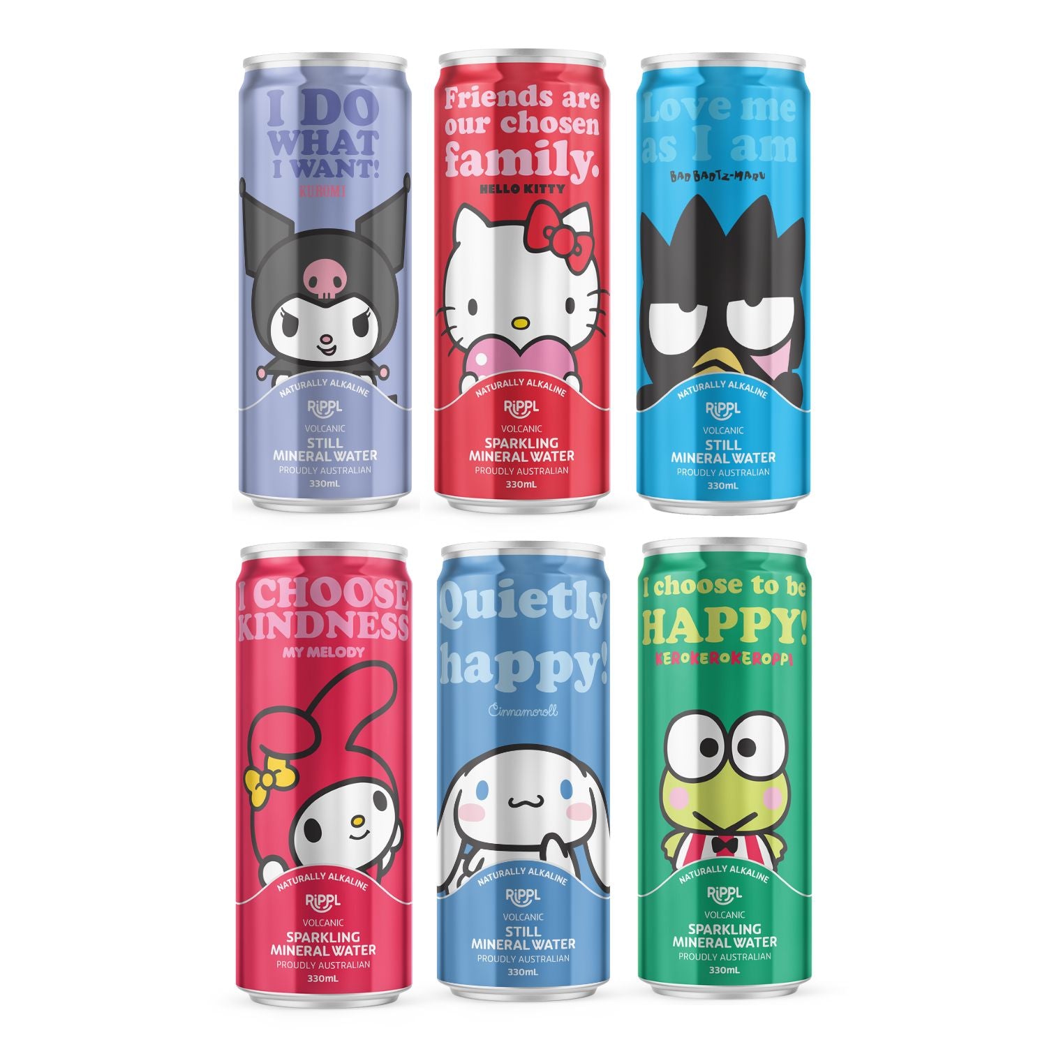 Hello Kitty Sparkling & Still Mineral Water Front