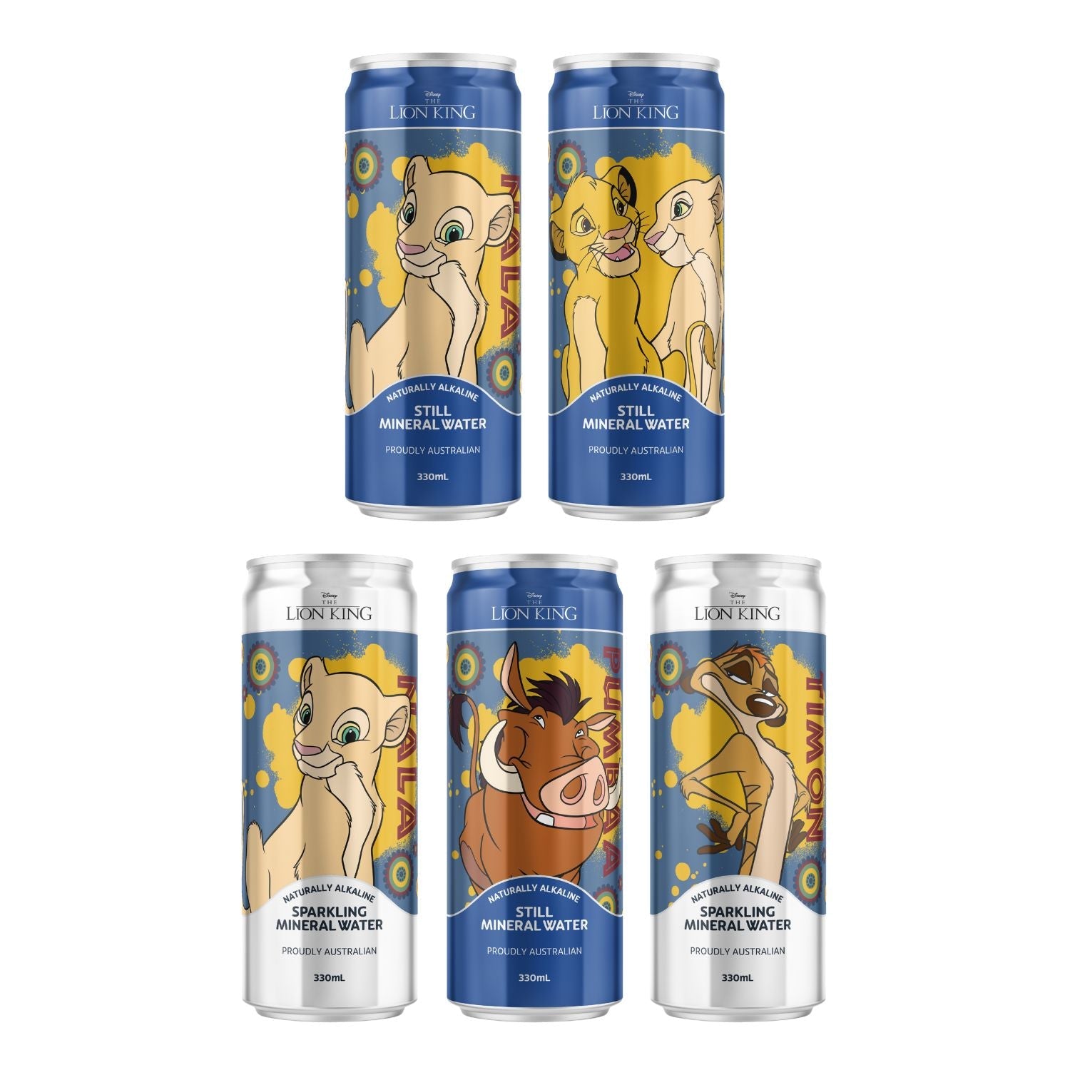 Lion King Limited Edition Collection 10 Pack Mixed Mineral Water – 330ml - drinkrippl.com