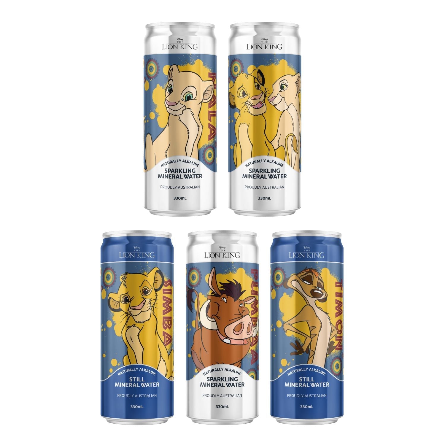 Lion King Limited Edition Collection 10 Pack Mixed Mineral Water – 330ml - drinkrippl.com