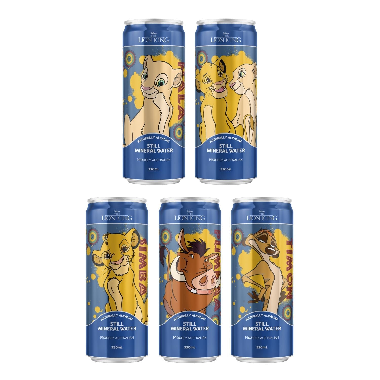 Lion King Limited Edition Collection 5 Pack Still Mineral Water – 330ml - drinkrippl.com