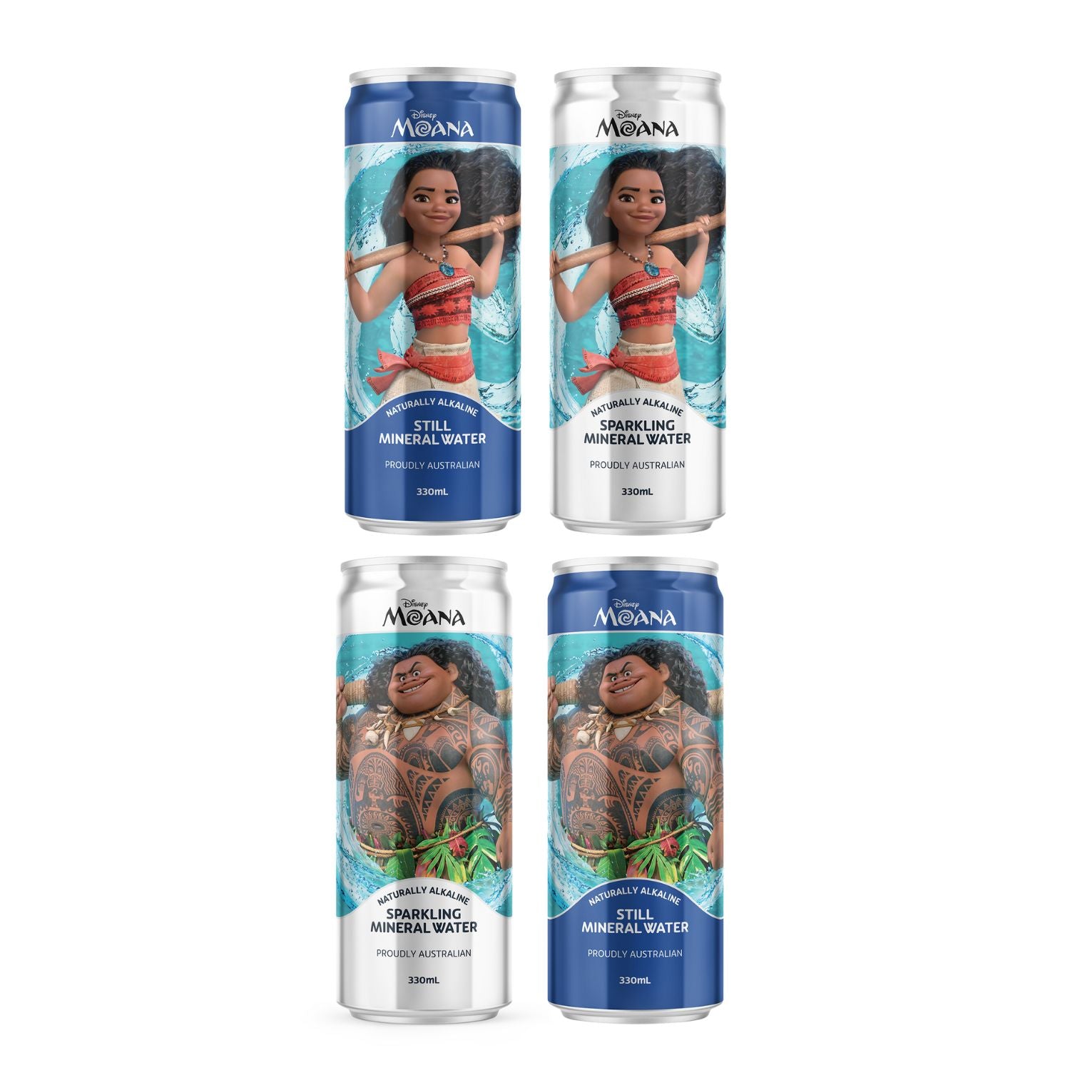 Moana & Maui Limited Edition Mineral Water - Pack of 12