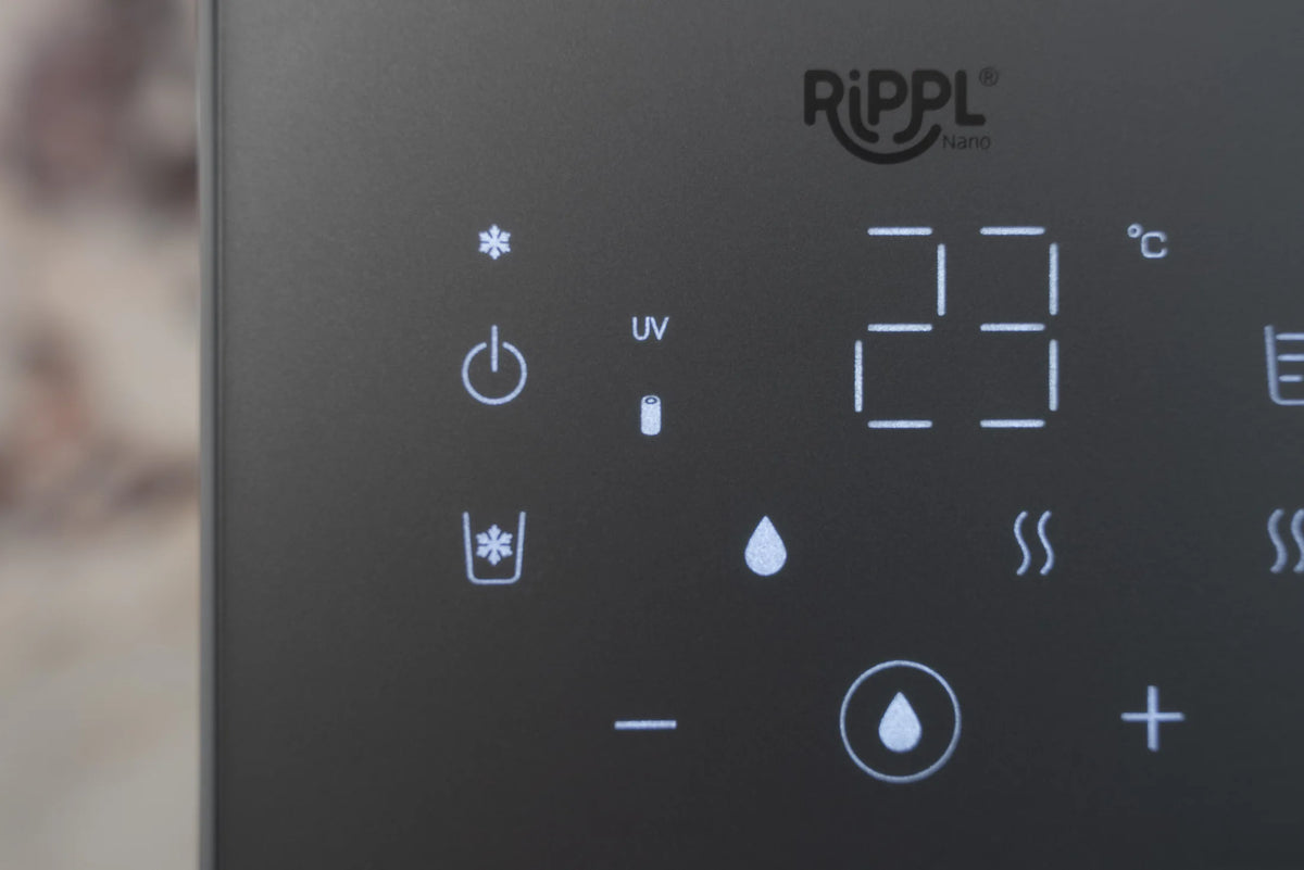 Rippl Nano filter indicator on screen