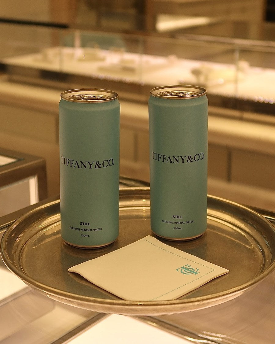 Tiffany & Co custom branded Rippl cans