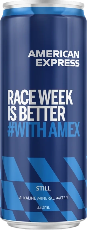 American Express custom branded can