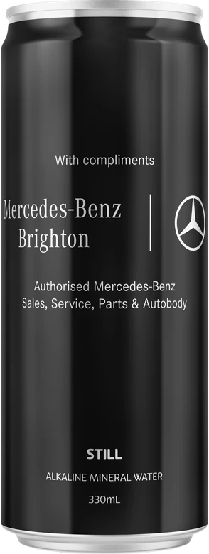 Mercedes-Benz custom branded can