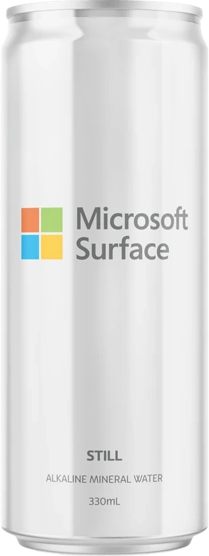 Microsoft custom branded can