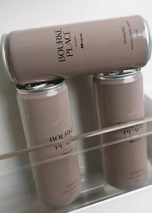 Bourke Place custom branded Rippl cans