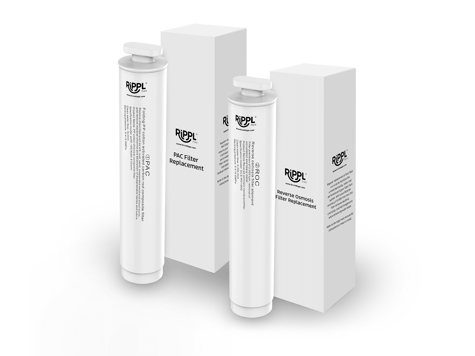 Rippl Pure Replacement Filter Set - drinkrippl.com