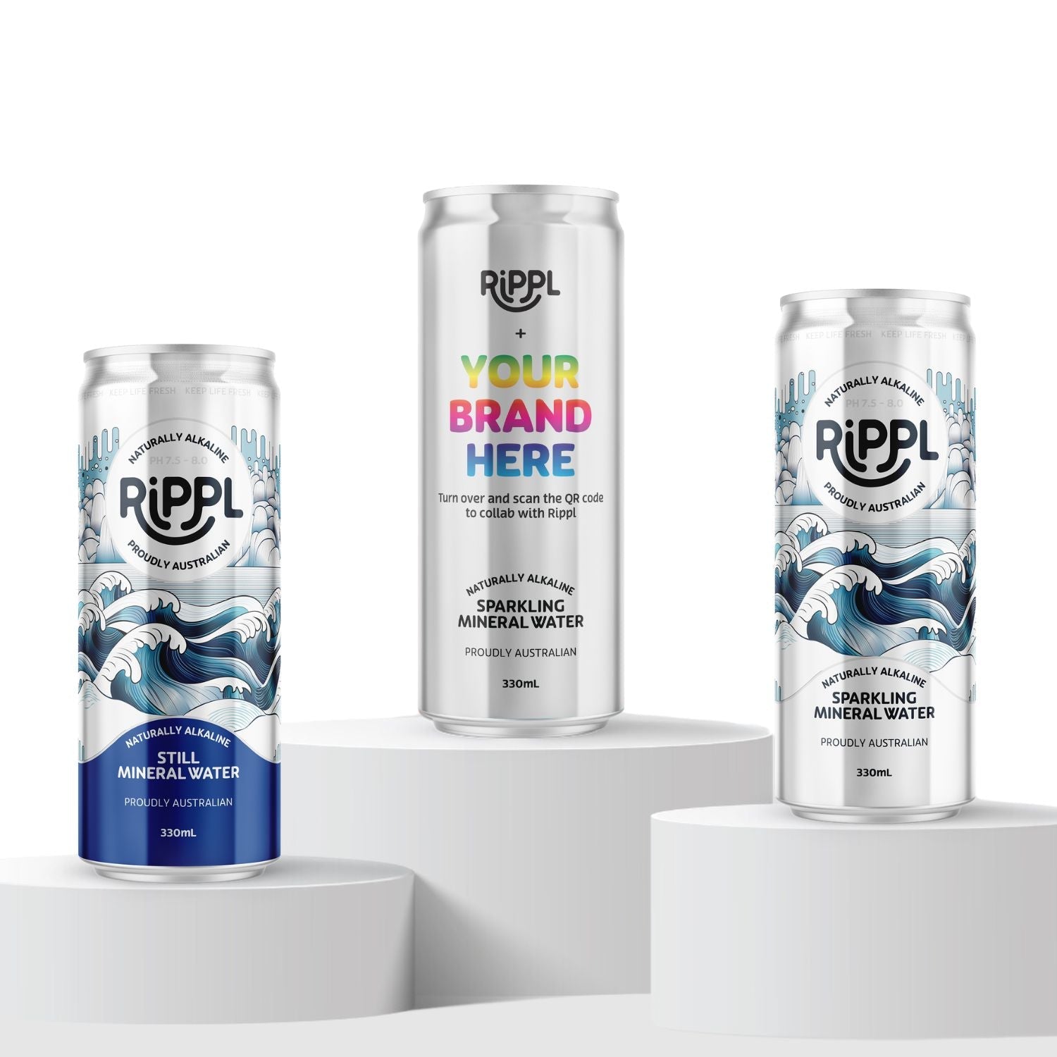 Rippl Sample Pack with Custom Branded Can Design - drinkrippl.com