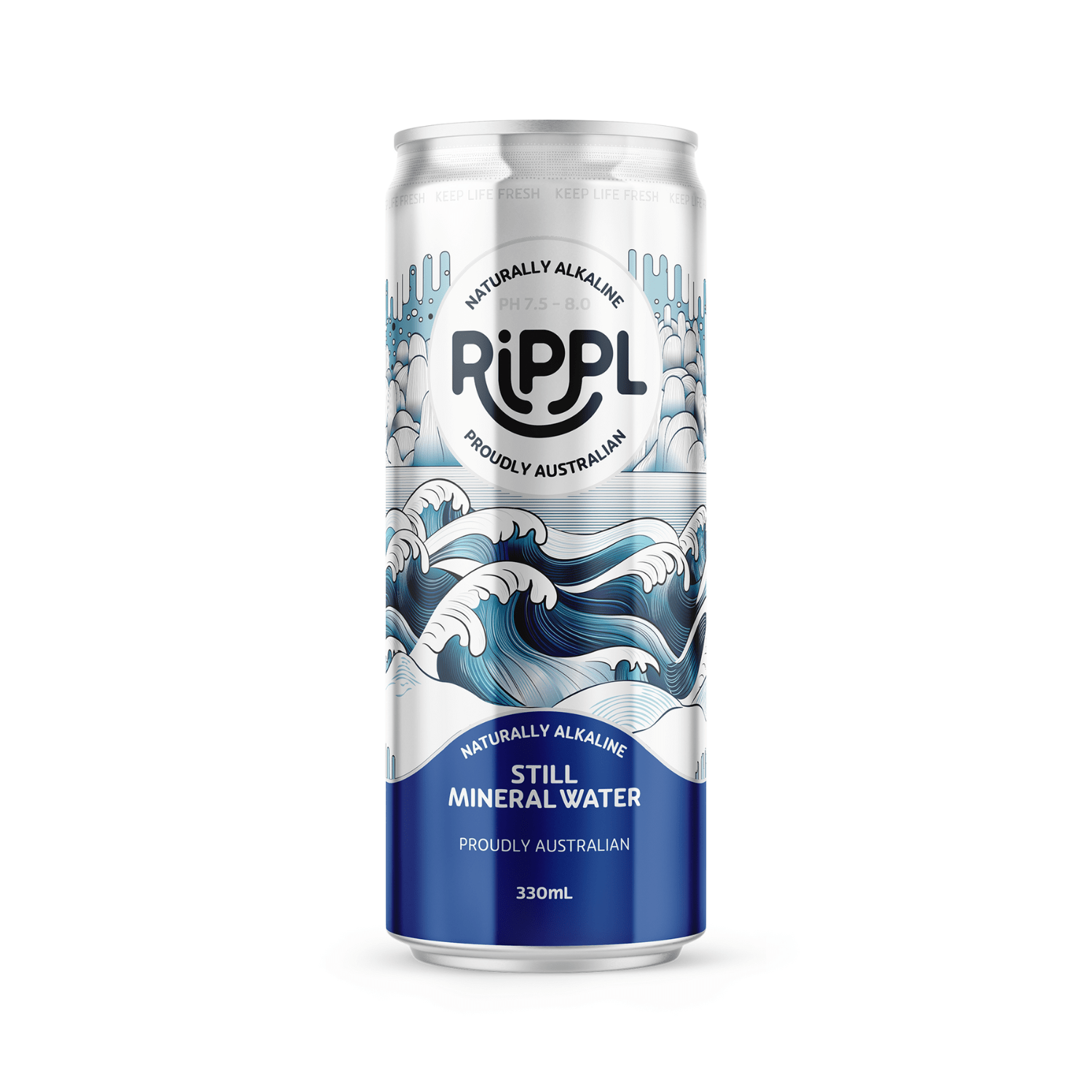 Rippl Wave Mineral Water - 330ml - drinkrippl.com