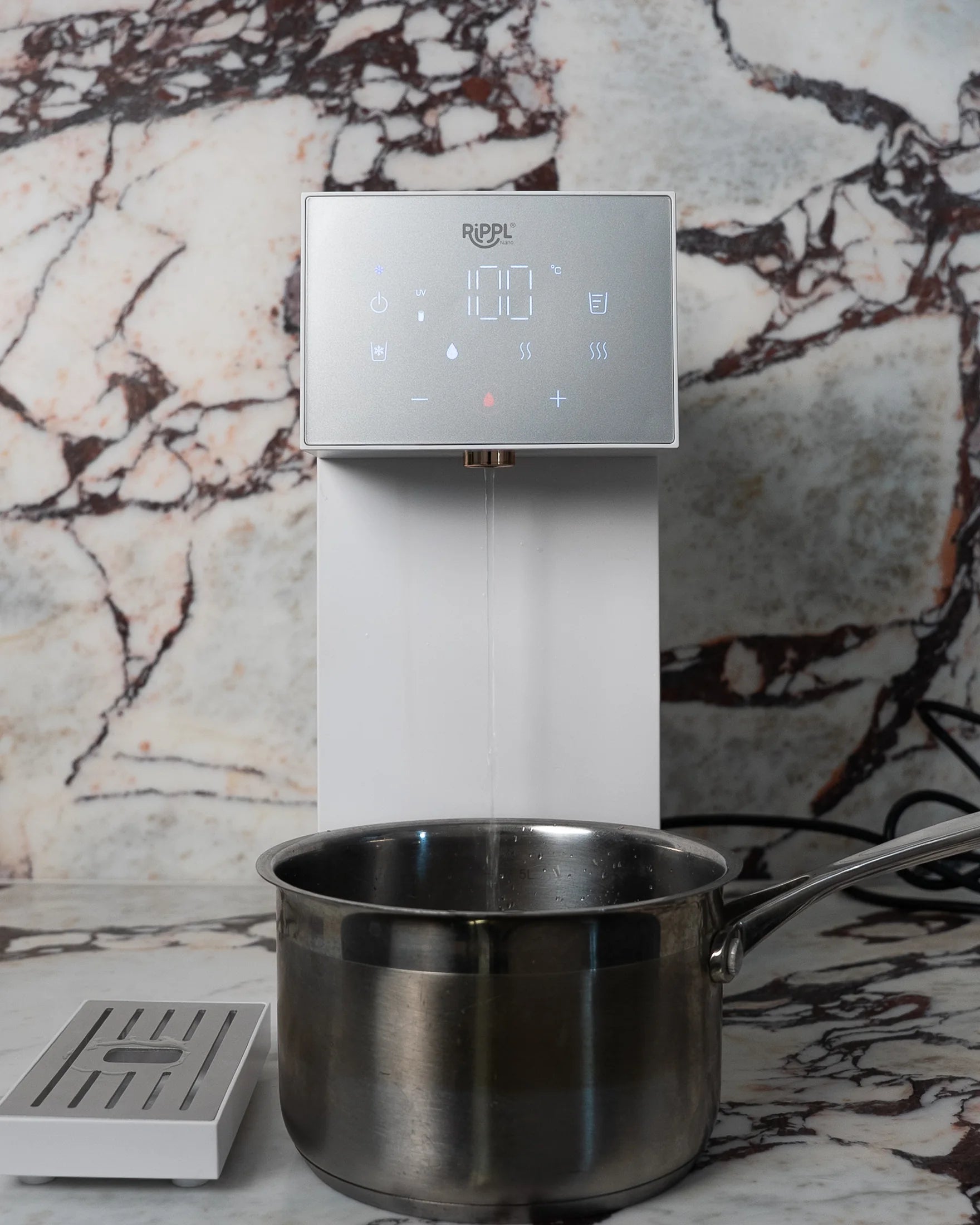 Rippl Nano display reading 100